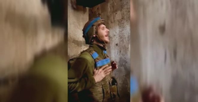 Soldados ucranianos cantan en el frente 'Stefania' la canción ganadora de Eurovisión 2022