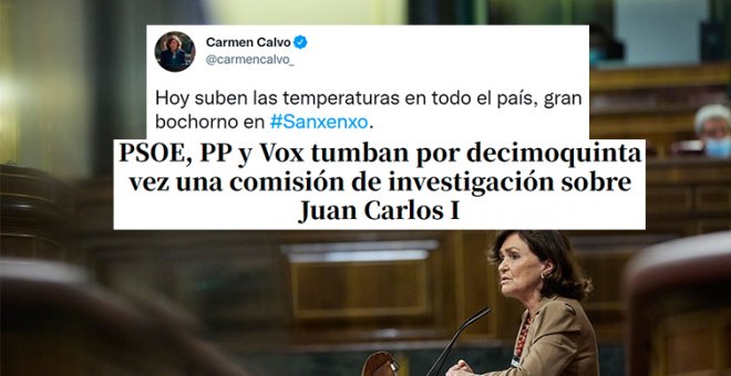 El tuit de Carmen Calvo sobre Juan Carlos I que contradice la posición que ha tomado el PSOE con la monarquía: "No nos vaciles que es muy temprano"