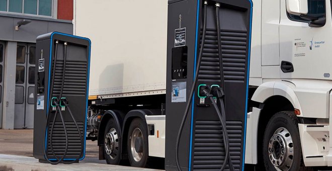 Fraunhofer analiza por GPS 400.000 camiones para ubicar una red de recarga europea