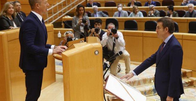 El presidente del Senado pide a Feijóo que actualice su declaración para conocer su sueldo del PP