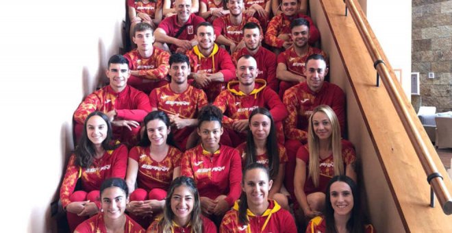 Lara Gómez formó parte del equipo español en el Encuentro Internacional de 4×100