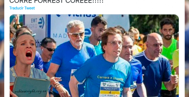 "¡Corre, Forrest! ¡Corre!": Almeida participa en una carrera y la imaginación tuitera hace de las suyas