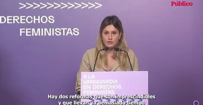 VÍDEO | Podemos pide al PSOE desbloquear ya la 'ley mordaza' y la ley de vivienda en el Congreso