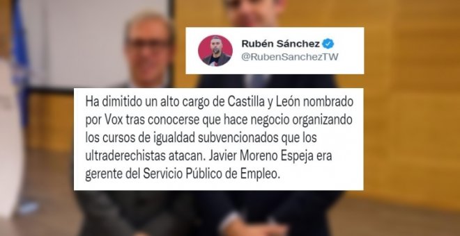 "El surrealismo era esto": las redes reaccionan a la dimisión de un alto cargo de Vox en Castilla y León por dar unos cursos de igualdad