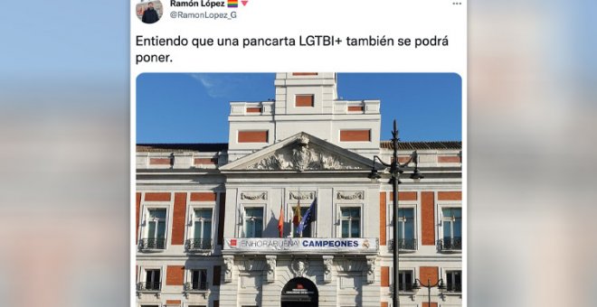 La excusa de Almeida para no poner la arcoíris en Cibeles se choca con la Puerta del Sol de Ayuso: "Poder, se puede. Solo hay que querer"