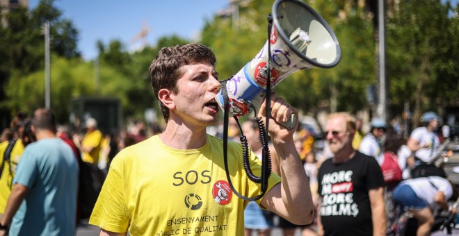 Els docents acaben nou jornades de vaga amb l'exigència de noves propostes que evitin més mobilitzacions al setembre