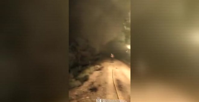 Estabilizado el incendio de Leyre en Navarra pero el fuego sigue su avance en Zamora