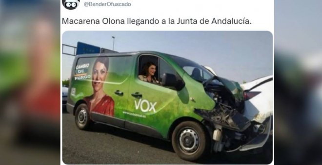 "Macarena Olona preparándose para presentarse a lehendakari": Vox se queda fuera del Gobierno andaluz y le llueven los memes a su candidata