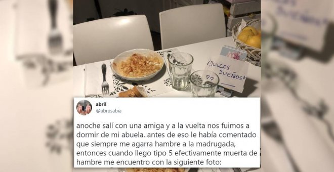 La maravillosa sorpresa de una abuela a su nieta tras volver de fiesta: "Son seres superiores al resto"