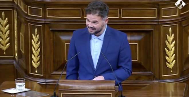 El comentario de Gabriel Rufián sobre los migrantes, la xenofobia y el apellido de una diputada de Vox