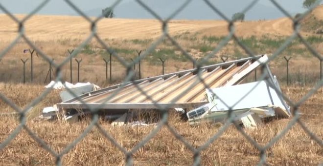 Las fuertes tormentas dejan destrozos en Lleida y Alcañiz