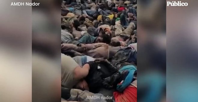 Al menos cinco migrantes muertos y casi 80 heridos durante un numeroso salto a la valla de Melilla