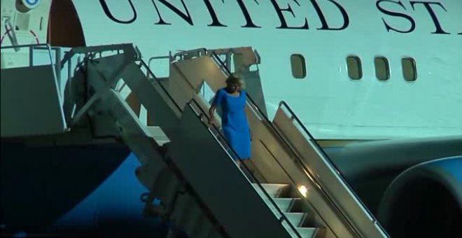 La primera dama de EEUU ya está en Madrid