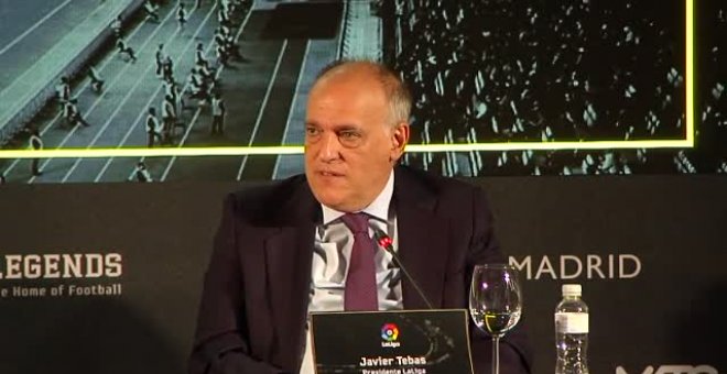 Javier Tebas: "Espero que Lewandowski juegue en el Barça"