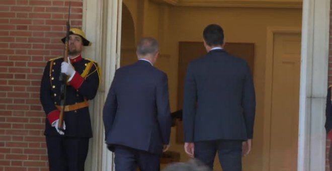 Sánchez recibe en la Moncloa al primer ministro de Australia
