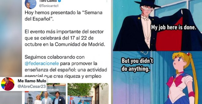 Los tuiteros analizan la presentación de Toni Cantó de la 'Semana del Español': "En mi portal hay más gente esperando el ascensor"
