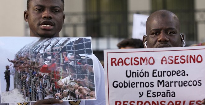Manifestación en Madrid por la masacre de Melilla: "Las vidas negras importan"