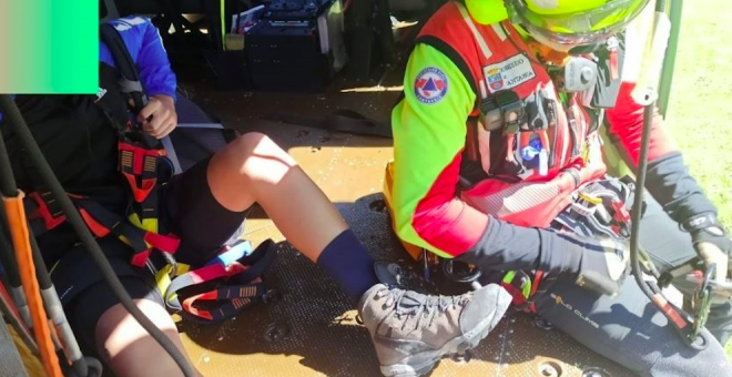 Rescatan a un menor con una lesión de tobillo en la ruta al Pico Cortés de Camaleño