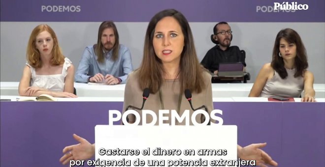 Belarra fija las prioridades de Podemos en los Presupuestos de 2023, la "prueba del algodón" del Gobierno