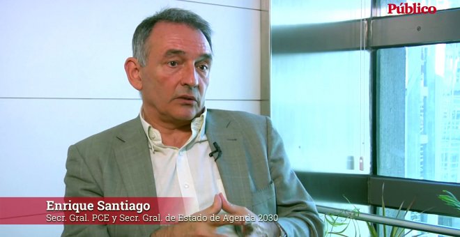 Enrique Santiago: "Llamo a la militancia a no condenar al PCE a la irrelevancia política"