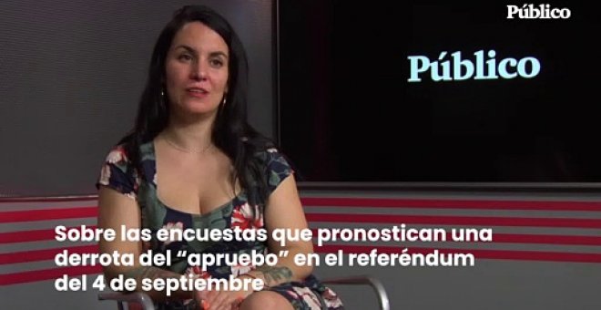 Manuela Royo: Sobre las encuestas que pronostican una derrota del "apruebo" en el referéndum del 4 de septiembre