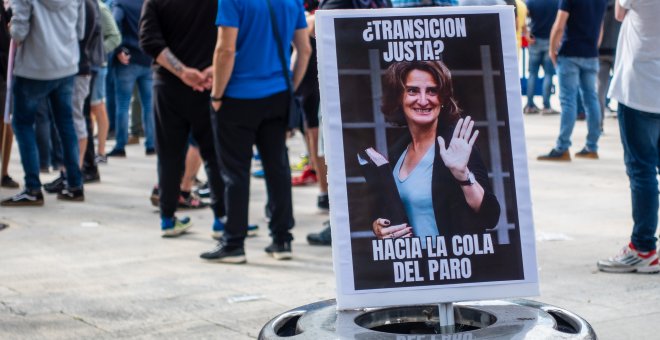 Protestas ante la visita de Teresa Ribera a Asturias