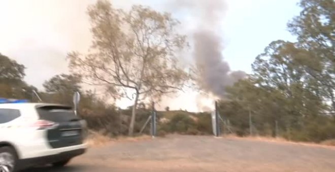 Un incendio forestal en El Ronquillo y Guillena obliga a desalojar a cientos de vecinos