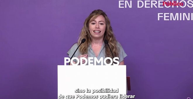 VÍDEO | María Teresa Pérez (Unidas Podemos): "En España ha habido una alianza antidemocrática para destruir a Podemos"