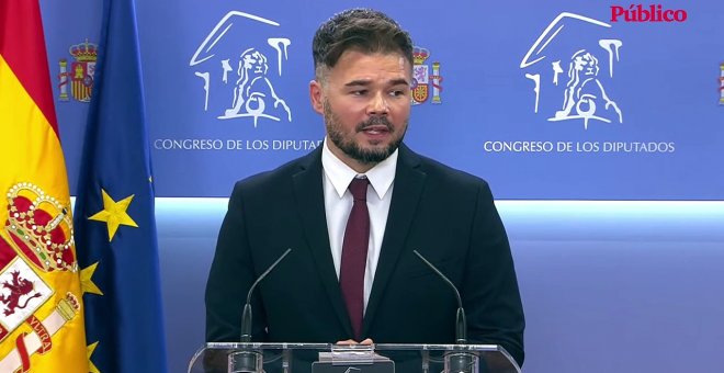 Gabriel Rufián pide al Gobierno que afronte los datos reales y tome medidas permanentes