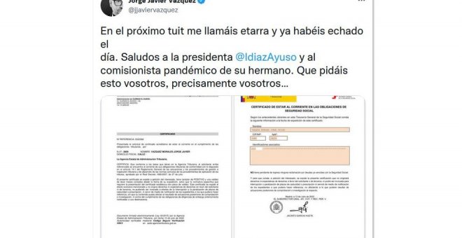 Jorge Javier Vázquez incendia las redes humillando al PP tras ser atacado por una deuda con Hacienda