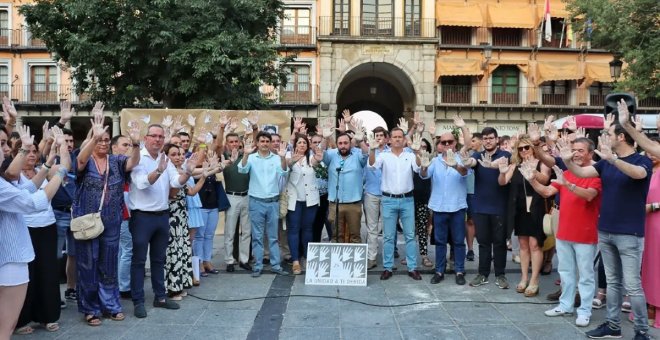 Un grito de "¡Viva Franco!" cierra el homenaje de las Nuevas Generaciones del PP a Miguel Ángel Blanco en Toledo