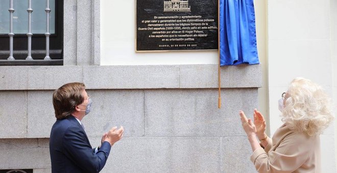 Almeida agradece la placa memorialista en recuerdo a Esteban Hoenigsfeld y no invita a su nieta