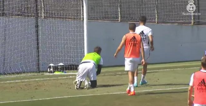 Sexto día de entreno para el Real Madrid con todos los jugadores incorporados