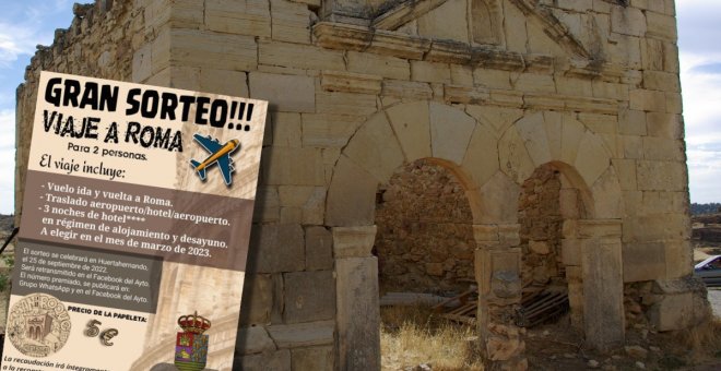 El sorteo de un viaje, la iniciativa de un pequeño pueblo del Alto Tajo para salvar su ermita