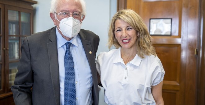 Yolanda Díaz se reúne con Bernie Sanders en EEUU y acuerdan futuros encuentros de trabajo
