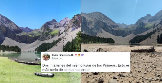 La imagen comparativa de los Pirineos que enciende las alarmas sobre el cambio climático: "Esto es más serio de lo muchos creen"