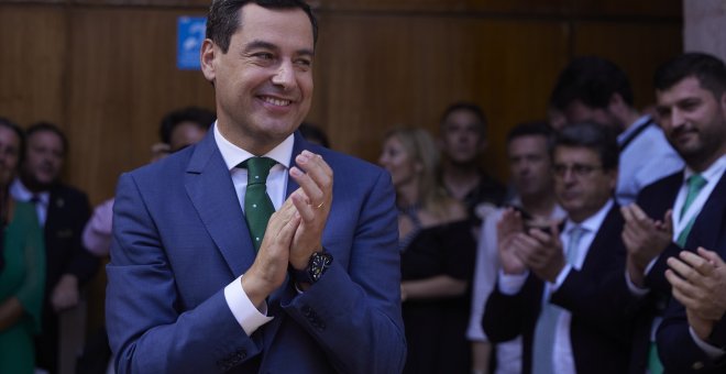 Moreno diluye las políticas de Igualdad y monta un Gobierno para los muy cafeteros del PP