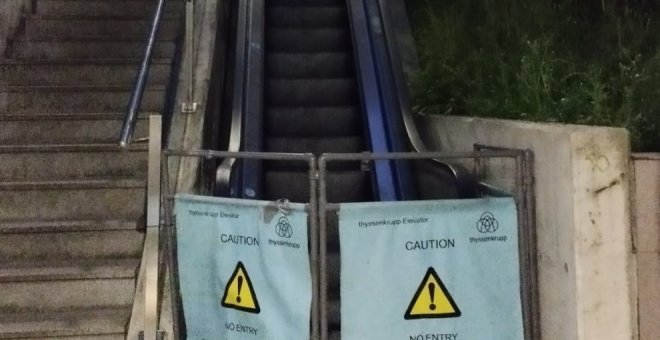 El mantenimiento de las escaleras mecánicas es "un desastre y una tomadura de pelo a los vecinos"
