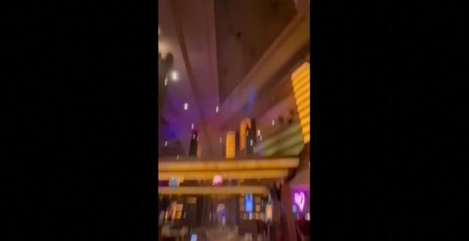 Un video recoge el momento de la inundación de un casino en Las Vegas