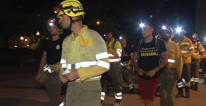 Emotiva marcha nocturna en Valladolid en memoria de las víctimas del incendio de Zamora