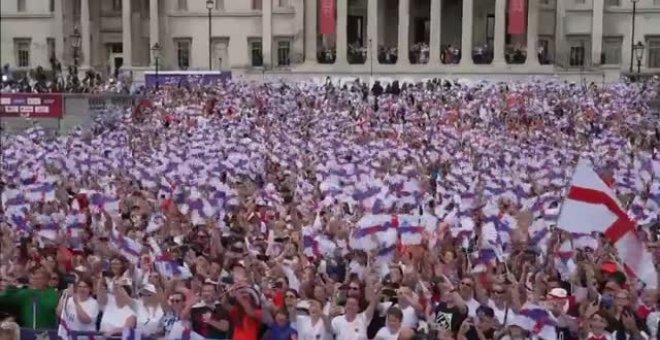 Inglaterra celebra la Eurocopa por todo lo alto