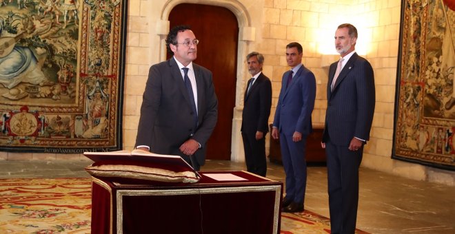 Álvaro García Ortiz jura su cargo de fiscal general ante el rey en Palma