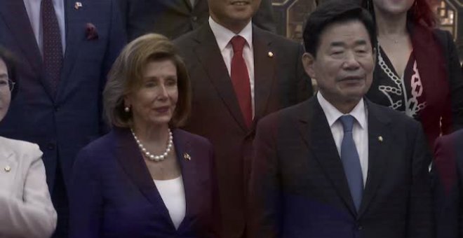 Nancy Pelosi visita Corea del Sur tras su polémico paso por Taiwan