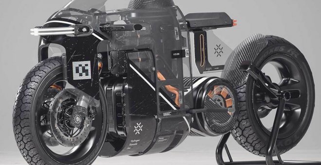 Hydra una motocicleta eléctrica de hidrógeno que en realidad son muchas a la vez