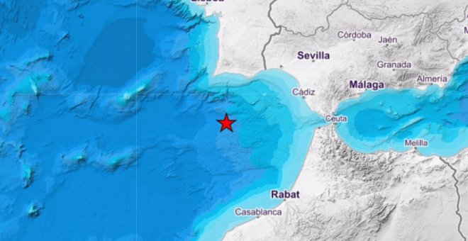 Un terremoto de magnitud 5,4 sacude el Golfo de Cádiz