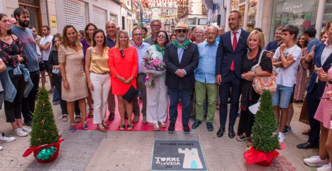 Antonio Resines, nuevo miembro del Paseo de la Torre de la Vega