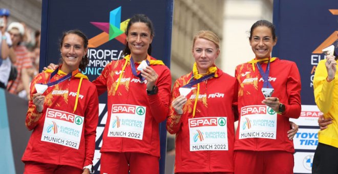 Irene Pelayo se cuelga la plata por equipos en el maratón del Europeo de Múnich