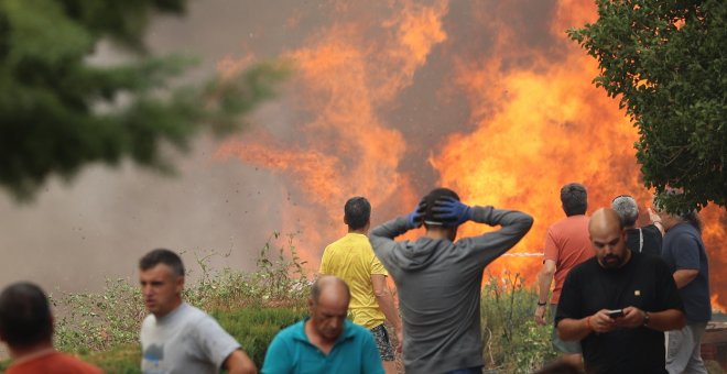 El viento y la sequía ambiental obstaculizan la lucha de los operativos por apagar los incendios forestales