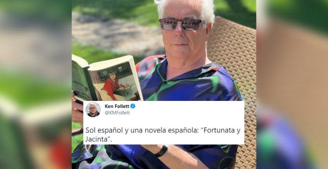El escritor Ken Follett se gana al público español con su lectura veraniega: "Tan bueno con los libros como eligiendo camisas"