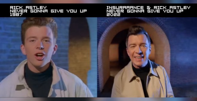 Rick Astley hace las delicias de internet y repite el vídeo de 'Never Gonna Give You Up' 35 años después: "Sigue siendo un temazo"